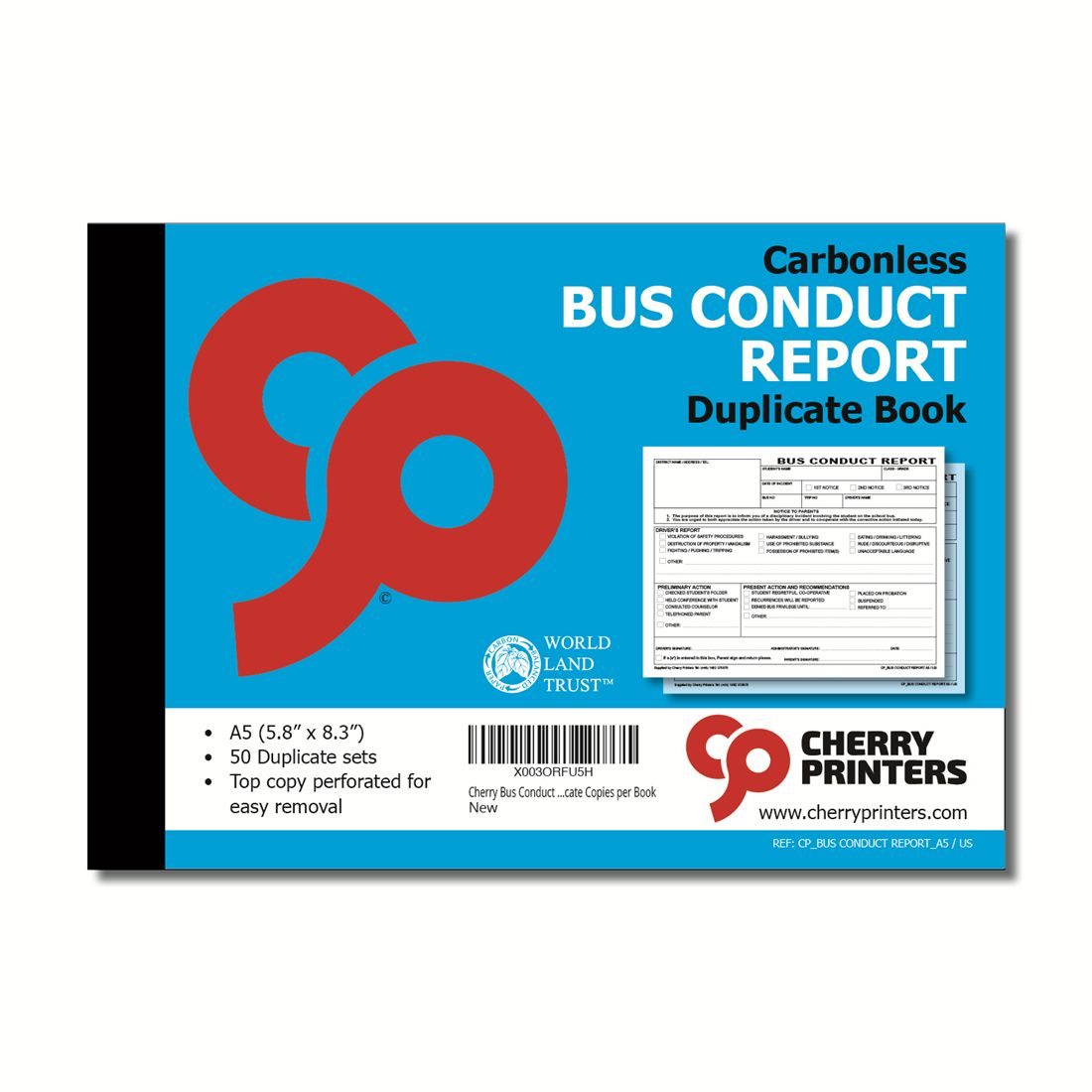 Bus conduct report book A5