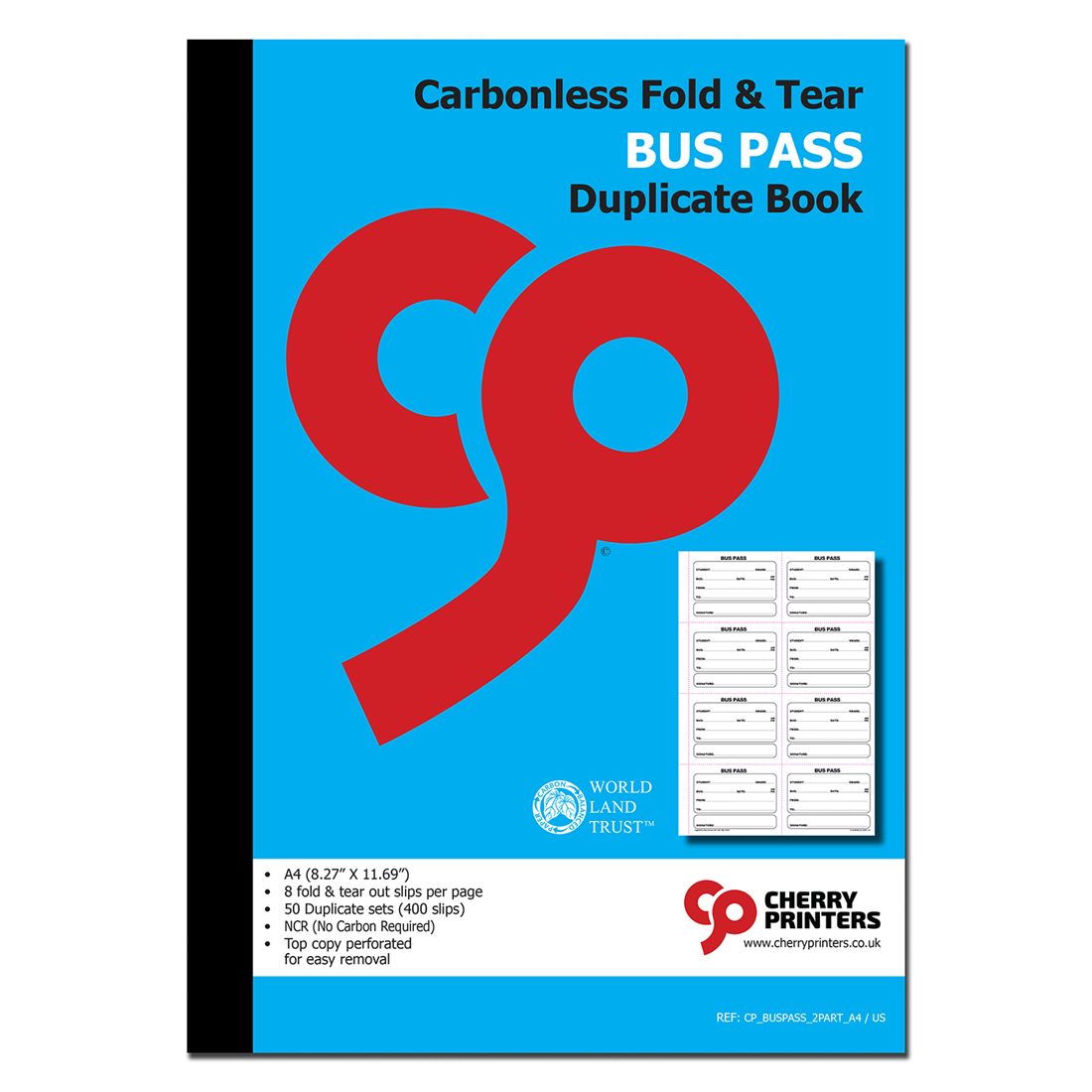 Bus pass book A4