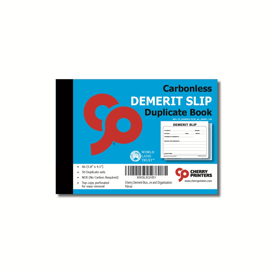 Demerit slip book A6