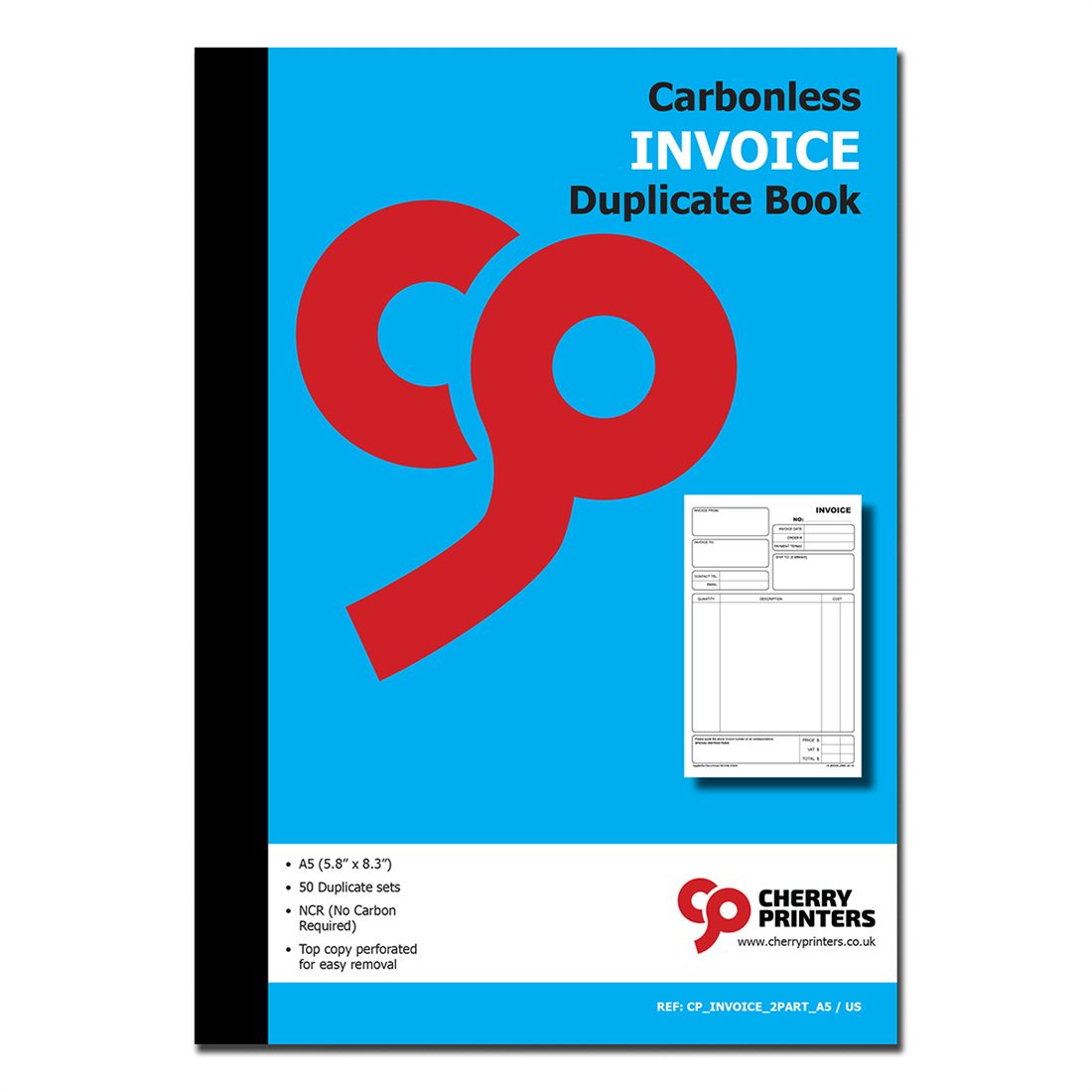 Invoice duplicate book A5