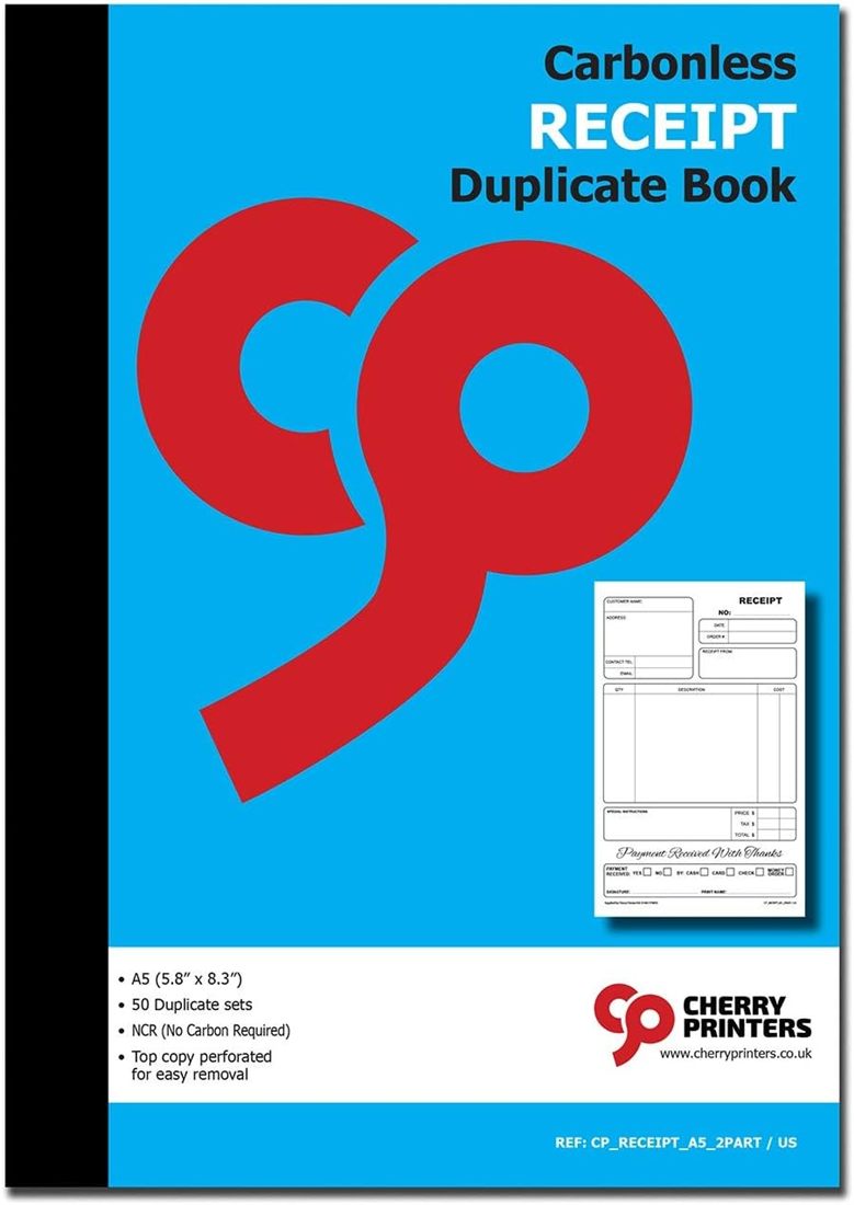 Receipt duplicate book A5