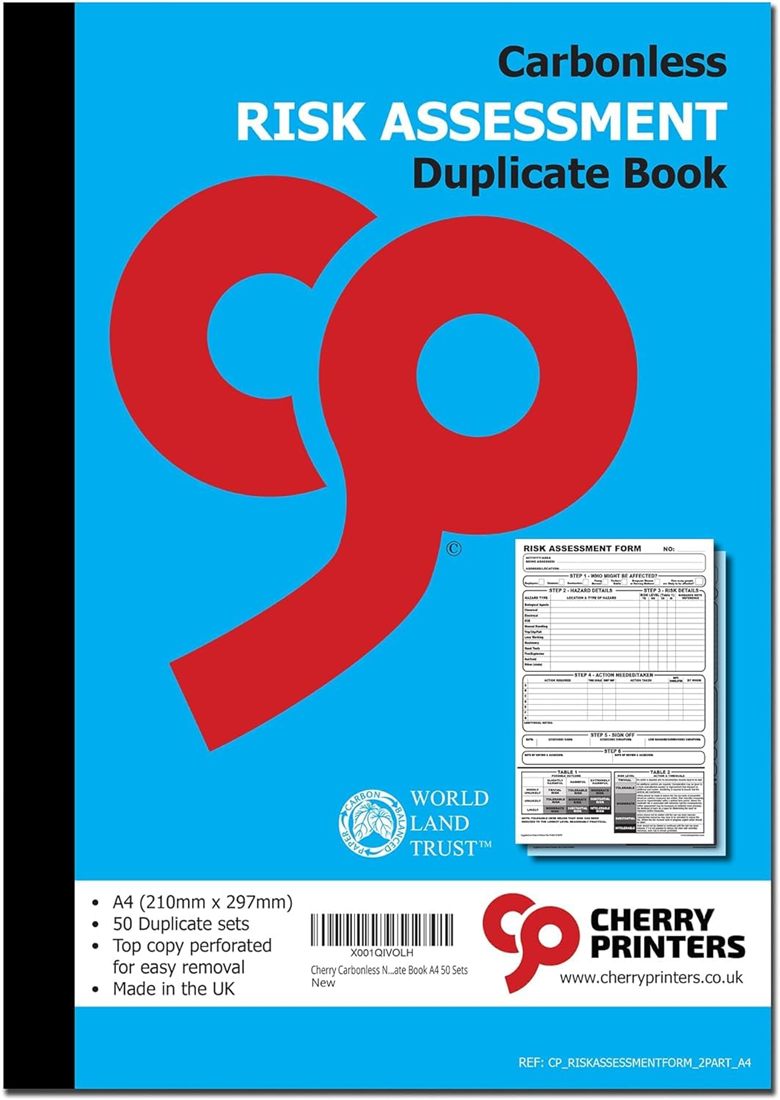Risk assessment book A4