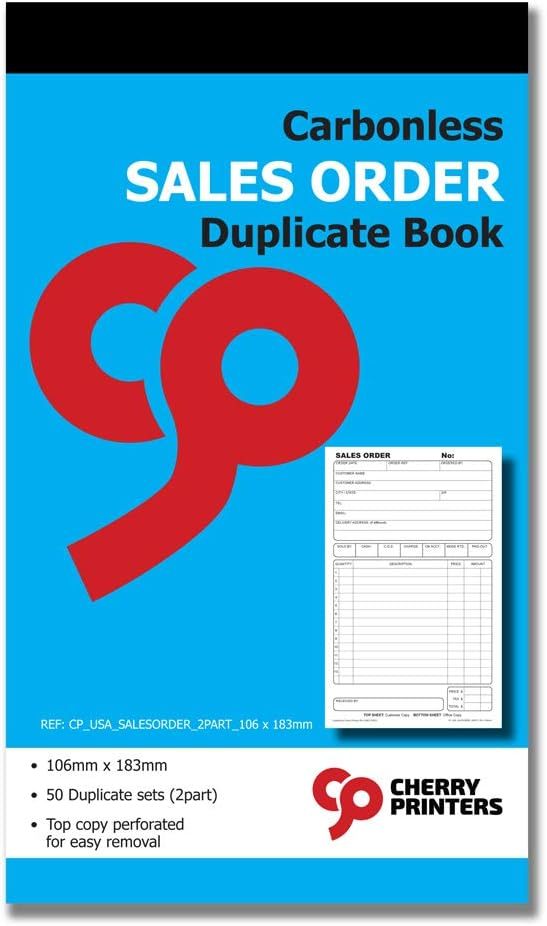 Sales order duplicate book