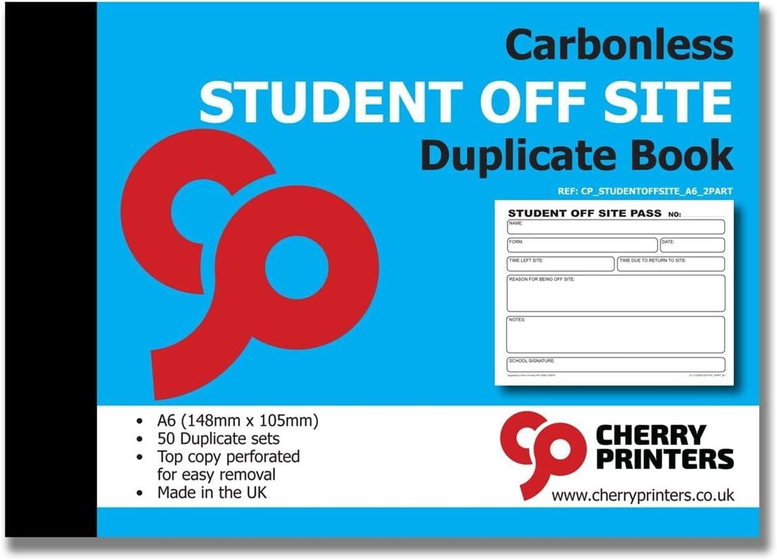 Student off site book A6