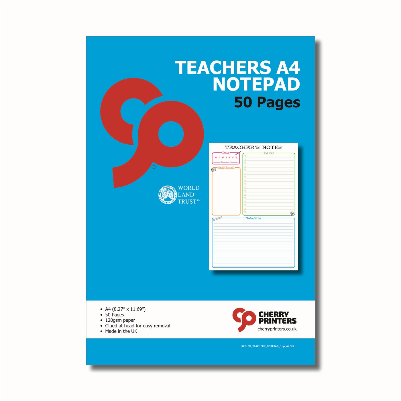 Teacher notepad A4